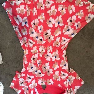 francesca’s floral dress open back